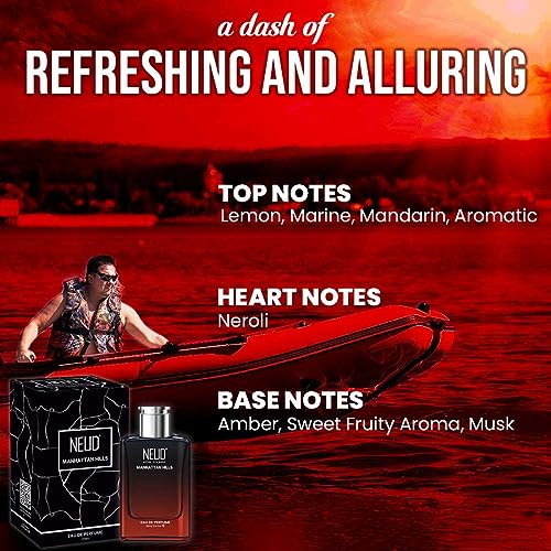 Image of NEUD Luxury Perfume Combo for Men, EDP Gift Set, 100ml x 2 Bottles, Long Lasting Citrus Fragrance