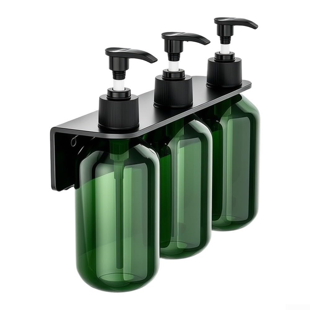 para soporte Pared para acero Inoxidable para 3 Botellas 500ml