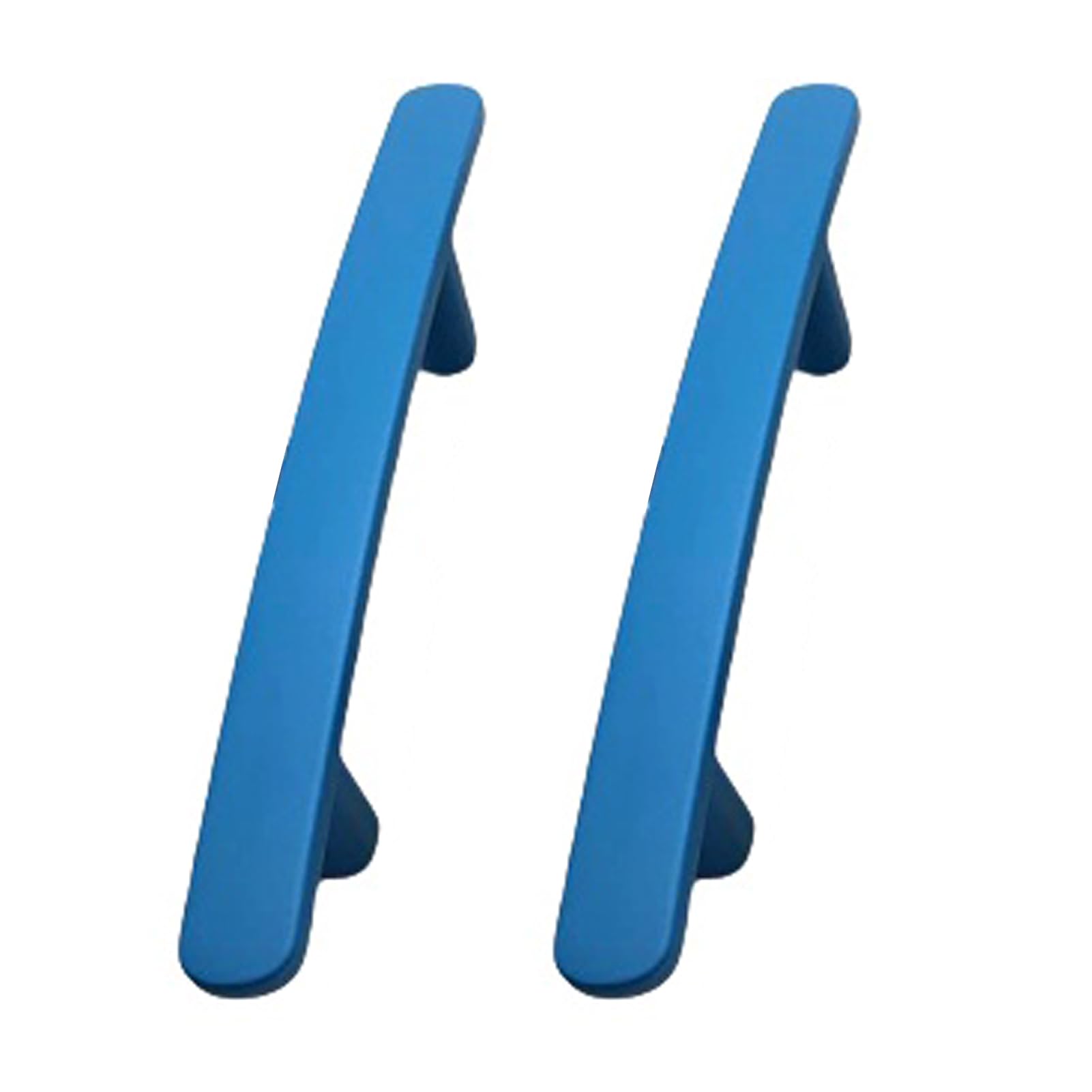 Dswzlqdxb Blue 2Pcs Cabinet Handles Colourful Kitchen Door Handles Zinc Alloy Profiles Drawer Pulls Wardrobe Children's Room Knobs Cupboard Door Levers (Hole Distance 128Mm,)