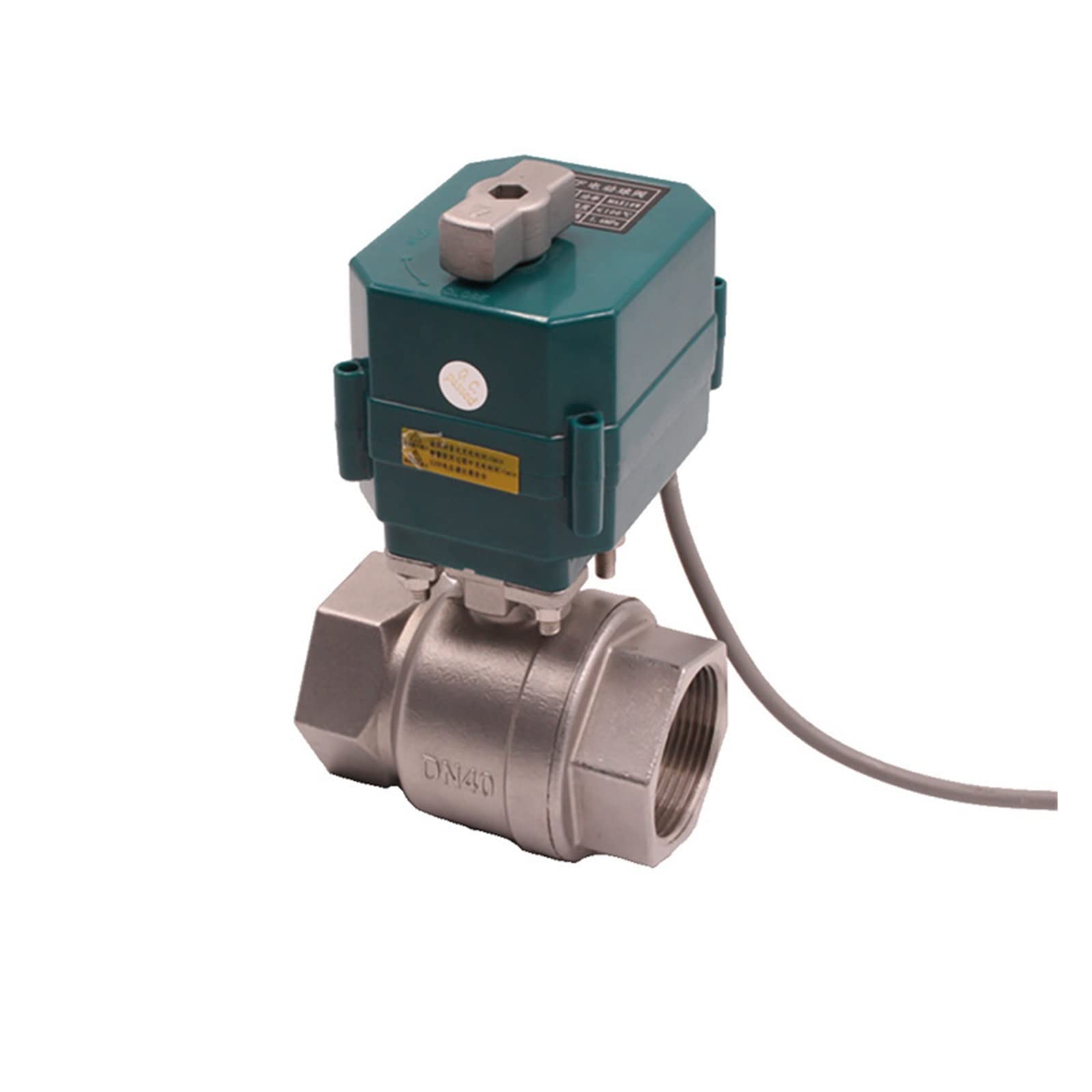 resistere ad alta pressione e temperatura estremi Valvola a sfera motorizzata DN15-50 Valvola a sfera a passaggio pieno in acciaio inossidabile Attuatore elettrico a 2/3 fili con interruttore manuale