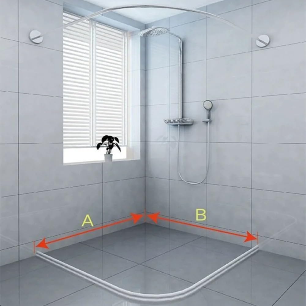 Schwallschutzleiste Dusche 1PC Silikonbarriere Wasserstopper Haltestreifen Biegbarer wasserdichter Autohäsionsstreifen Nass-Trocken-Trennblocker Nassraum-Bodenbarriere(Grey,200cm)