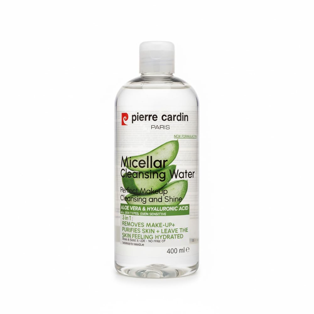 Pierre Cardin Gently Cleansing Micellar Water with Aloe Vera & Hyaluronic Acid-Makyaj Temizleme Suyu 400 ml
