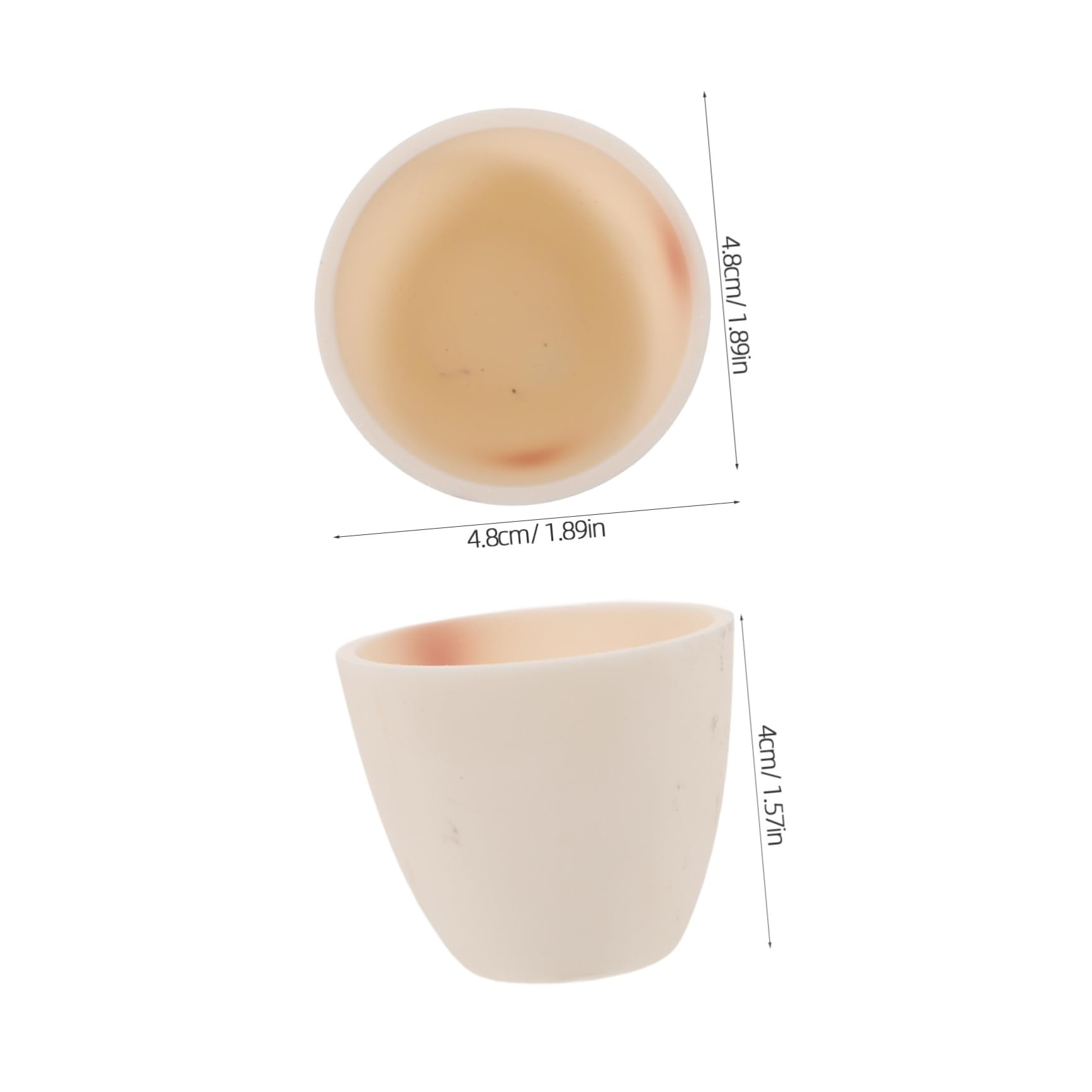 STOBAZA Alumina Crucible Science Crucible Lab Cups Melting Crucible Bowl Crucible Dish Cup Measuring Crucible for Melting Casting Bowl Melting Mold Crucibles for Melting Ceramics White