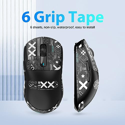 ATTACK SHARK X3 Mouse Anti-Slip Grip Tape, Professional Mice Upgrade Kit, Sweat Resistant, Cut to Fit, Easy to Use, Only Mouse Grip Tape, Mouse NOT Included - Image 2