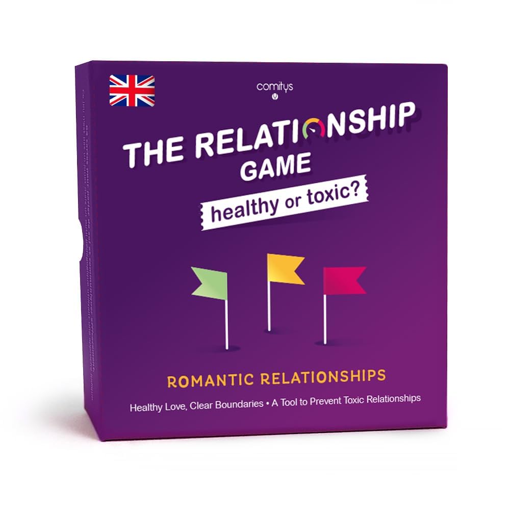 Comitys Red Flags & Green Flags Game, Healthy vs Toxic Relationships Card Game for Couples Teens & Adults