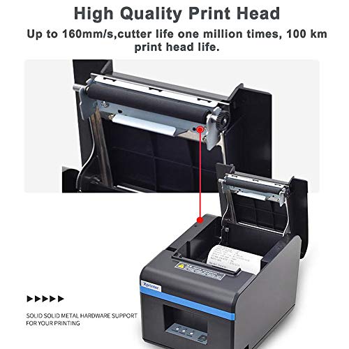 Image of 80mm Thermal Receipt Printer POS Printer USB Bluetooth Ethernet Port with Auto Cutter(306 USB RS232 Port)