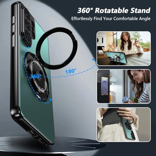 Coque Samsung Galaxy S26 Plus silicone rigide noir avec béquille anneau
