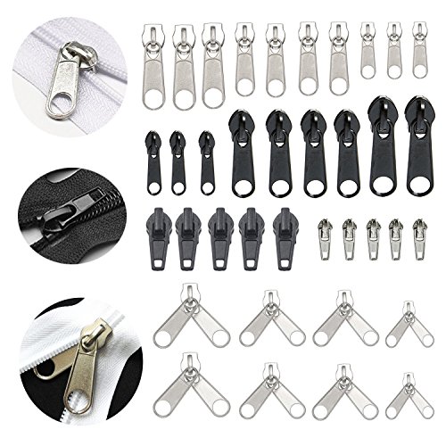 YaHoGa 143 PCS Zipper Repair Kit Zipper Replacement with Install Plier