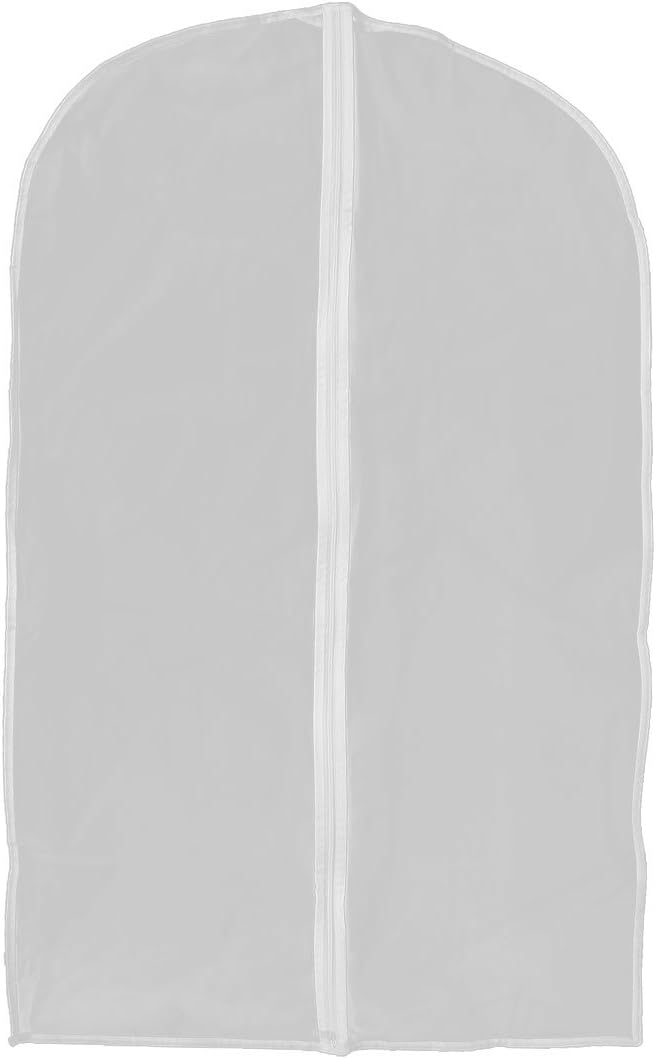 Ruilogod PEVA Resistant Zippered Jacket Suit Protector Clothing Cover Bag 100 x 60cm (id: d99 b37 fd5 2f4 8b1