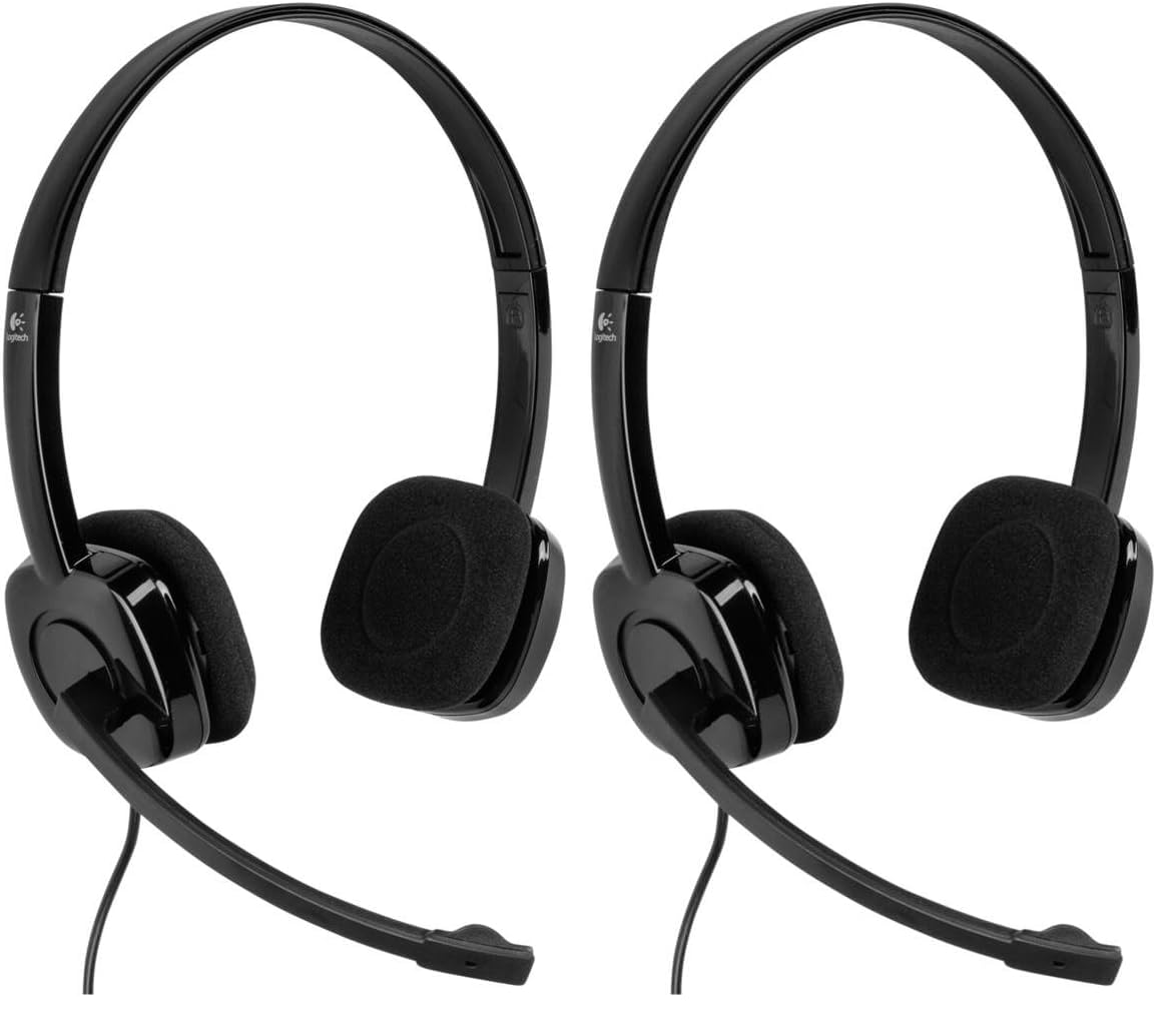 Logitech H151 Auriculares con Cable (Paquete de 2)