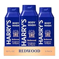 Harry's Men's Body Wash - Redwood - (3 Pack) 18 fl oz - Shower Gel for Men - No Parabens, Sulfates, or Dyes
