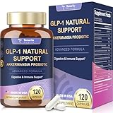 13 in 1 GLP-1 Natural Support, GLP-1 Supplement with Akkermansia Probiotic, Berberine HCI, Garcinia Cambogia, Apple Cider Vinegar, Green Tea Extract, 120 Capsules