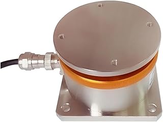 CIJIAOPOYU Células de Carga de Tipo P Amarillas for básculas de Plataforma con tolva Células de Carga de Fuerza de compresión Tipo panqueque de Acero aleado(1KG)