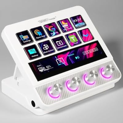 $30 coupon - VSDINSIDE Macro Pad, Streaming Deck Stream Controller Soundboard Keypad,...