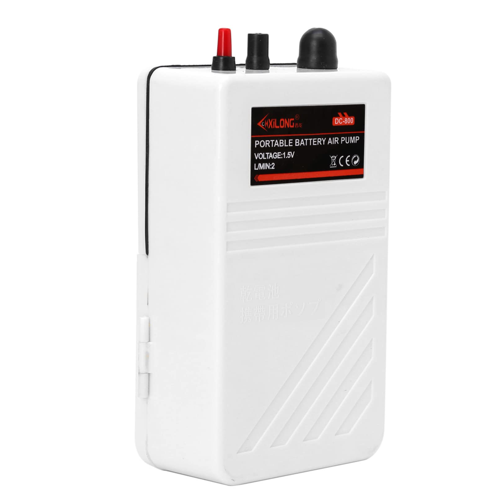 NEWFT Portable Aquarium Battery Powered 2W Fish for Aerator Oxygen Pump with Air Stone and