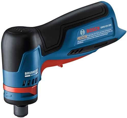 BOSCH GWG12V-20SN 12V Max Brushless 14 In. Rectificadora de ángulo recto (herramienta desnuda)
