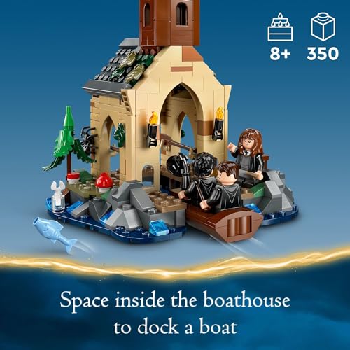 LEGO Harry Potter Hogwarts Boat House Building Toys - Harry Potter Toys for Kids, Girls & Boys, Age 8+ - Birthday Gift with 5 Minifigures - 76426 - Image 4