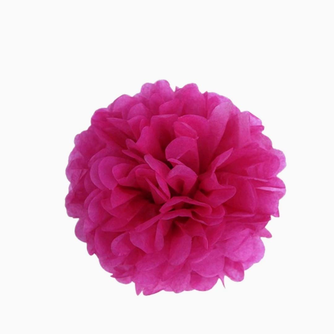 Guirlande En Papier Frangé – 36 Pièces Multicolores (Rose Rouge/Rose/Orange) – Déco Fête Anniversaire, Mariage, Baby Shower - 3