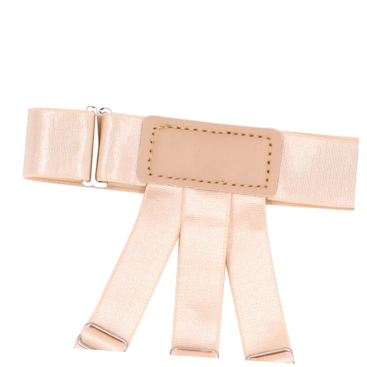 PartyKindom Shirt Keepers Non-clip Elastic Anti-wrinkle Garters for Men Women Adjustable Thigh Holders Prevents Shirt Tucking
