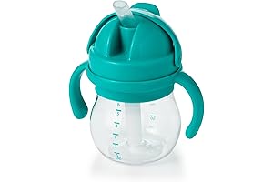 OXO Tot 6 Ounce Transitions Straw Cup with Removable Handles - Teal