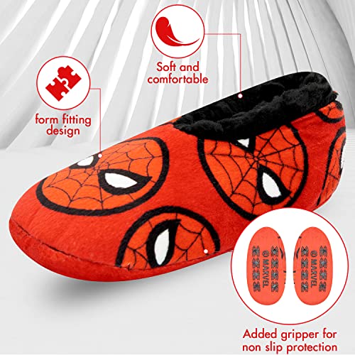 Marvel Spiderman Toddler Slippers, 2 Pack Toddler Socks, Fuzzy Babba House Slipper Socks For Boys, Spiderman Toddler Socks For Boys #TOP1