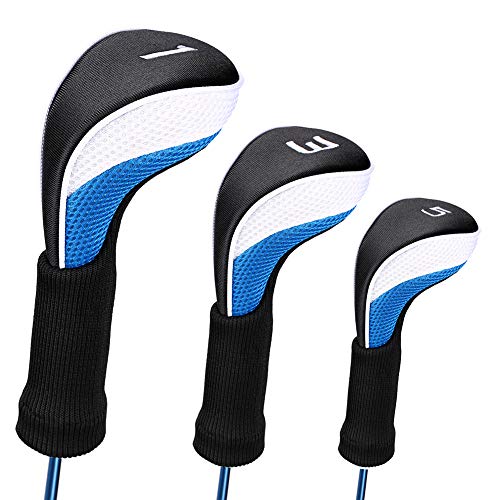 Club Head Cover For Driver Fairway 3 Pcs Woods Headcovers, G