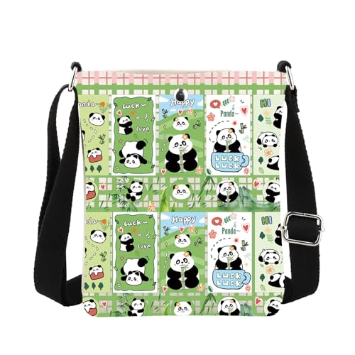 MBMSO Panda Crossbody Bag - Sling Purse for Women & Men - Travel Cross Body Purse - Panda Lovers Gift