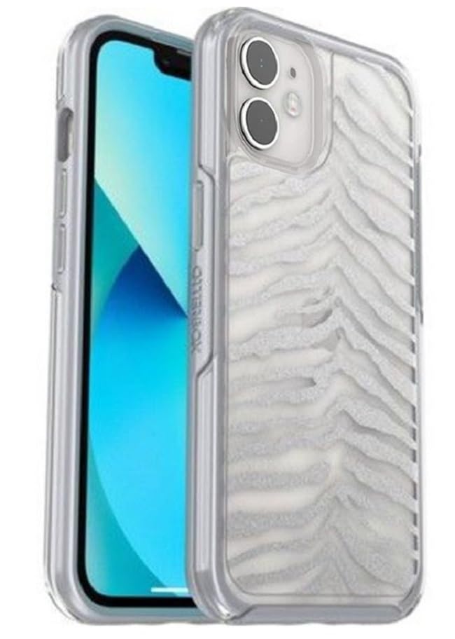 Coque rigide iPhone 11 OtterBox Symmetry Clear motif zèbre argenté