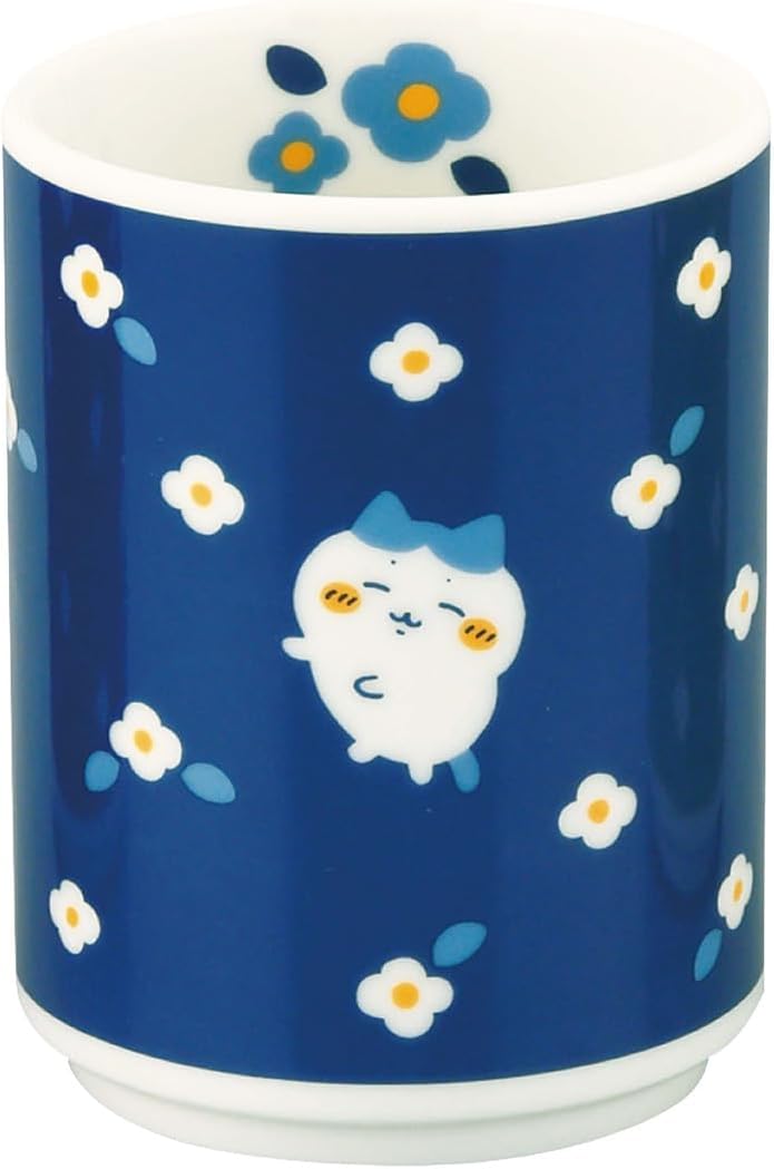 Chiikawa CKW22-327 Officially Licensed Bee Ware Tea Cups, 10.1 fl oz (300 ml), Diameter Approximately 3.1 x 3.9 inches (8 x 10 cm), Flower Garden, Japanese Tableware, Goods, Miscellaneous Goods, Blue