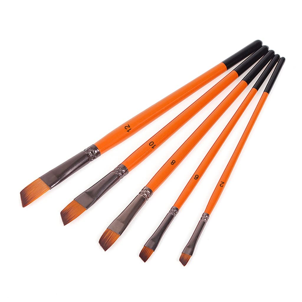 5 Teile/Satz Öl Pinsel Set Nylon Haar Acryl Farben malerei Pinsel DIY Aquarell Stift für Künstler Maler Anfänger
