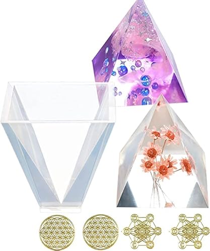 Pyramid Resin Molds, 2In Orgone Energy Stone Epoxy Resin Casting Silicone Molds For Diy Meditation, Yoga Practice, Ogan Pyramid Mold, Home Table Decoration #TOP2