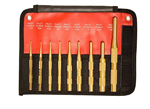 Image of Mayhew 9 PC Brass Pilot Punch Set (SAE)
