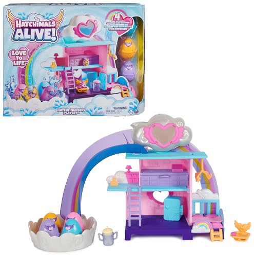 Hatchimals Alive Kinderzimmer Spielset - mit 4 Mini-Figuren in 4...