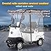 HYYCPD 2 Seater 4 Wheel Electric Cruiser, Elderly Scooter, Adult Senior Scooter - 800W Heavy Duty Golf Cart - Electric Coach, Top Speed ​​25MPH, Suitable for Golfing|Farm|Beach|Attractions|Hotel