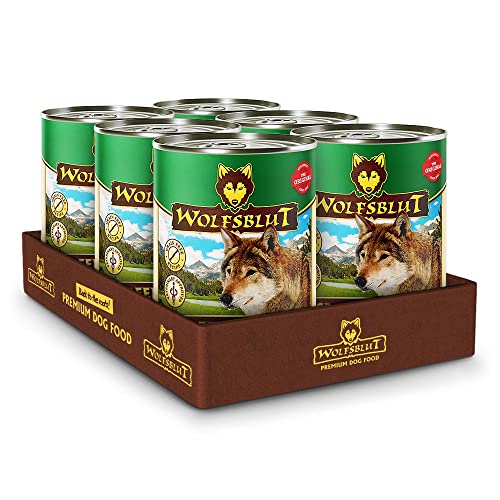Wolfsblut - Green Valley - 6 x 395 g - Lamm und Lachs - Nassfutter - Hundefutter - Getreidefrei
