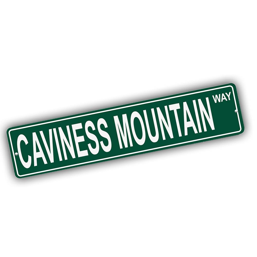 Colorado Mountains Pick Your Mountain Compatible/Replacement for Caviness Mountain United States Mountain Aluminum Metal Tin Street Sign Style Home Decor For Man Cave Poker Tavern Game Room