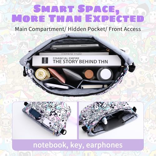 Tokidoki Unicorno Cute Tote Bags for Women Foldable Canvas Tote Bag with Doll Portable Shoulder Handbag for Work Travel3