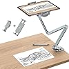 OMOTON Aluminum Tablet Stand for Desk, 360° Rotatable Tablet Holder for iPad, Adjustable Overhead Phone Mount, Phone Stand for Bed with Stable Arm Fits for all iPhone/iPad Pro/Tablets up to 12", Grey #2