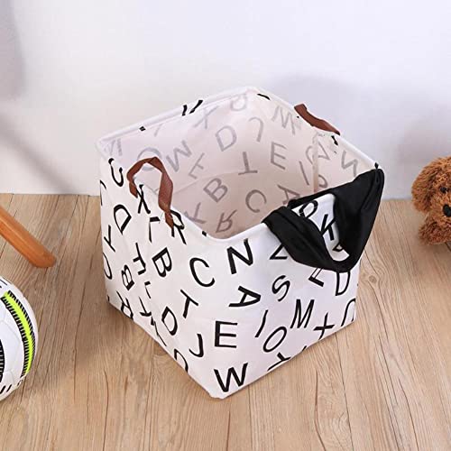 Image of AKOAK 1 Pack Waterproof Laundry Basket Cotton and Linen Folding Storage Basket, Children's Toys Storage Bag, Laundry Basket Underwear Storage Box