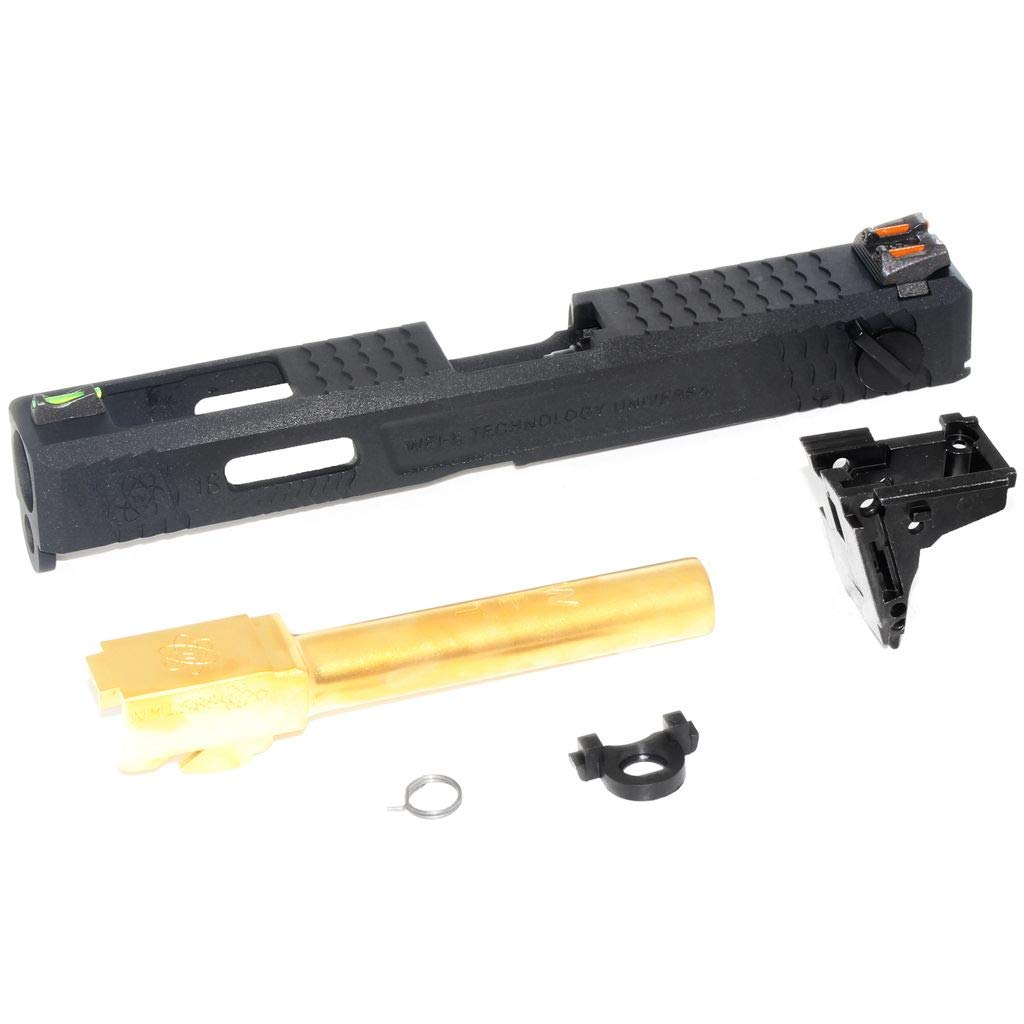 Buy Airsoft Parts WE (WETECH) Archives Custom Gold Barrel Slide Set