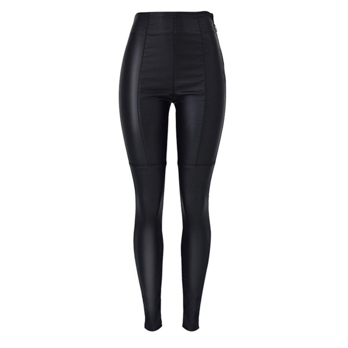Pantalon En Similicuir Daysie Avec Fermeture éclair – Taille 32-38, Noir, Neuf Avec étiquettes