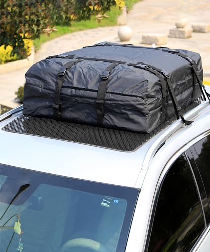Image of Roof Rack Pads, 51 inchx43 inch Rooftop Cargo Bag Mat,Car Accessories Roof Cargo Bag Protective Mat,Roof Mat Car Skid Proof Mat,Universal Roof Rack Pad for Protection from Car Roof Racks,Fits Most Vehicles