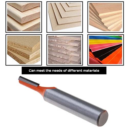 YINETTECH 3PCS 8mm Shank Groove Cutters Set Router Bits Straight Single Flute Bit Carbon Steel Wood Milling Cutter Woodworking Milling Tools Cutting Diameter 3mm/4mm/5mm - Image 3