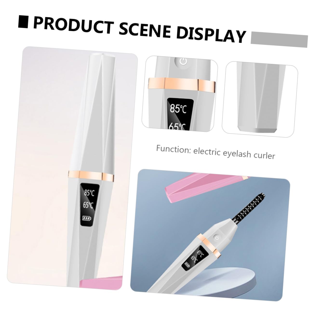 Ipetboom Rechargeable Heated Lash Curler Natural Curls Super Curly Lashes Perfect for Parties