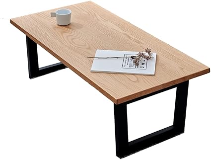 Amazon Co Jp 座卓 ローテーブル センターテーブル 100cm オーク ナチュラル シンプル 黒 ブラック 木製 無垢 天然木 おしゃれ モダン 折りたたみ 北欧 絃 オーク ホーム キッチン