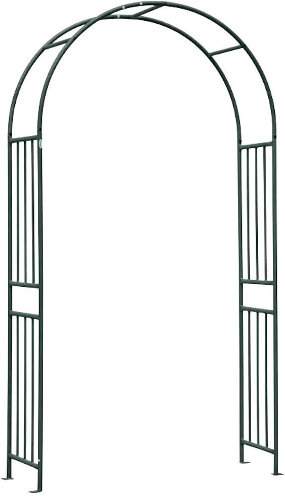 Verdemax 3447 120 x 40 x 219 cm Garden Iron Arch - Anthracite