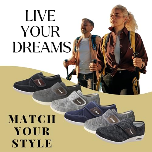 Image of Casual Orthopedic Extra-Wide Adjustable Shoes & Sneakers for Unisex Adults - Diabetic, Arthritis & Edema Support Footwear