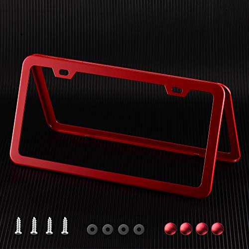 Deselen LPS-R01 Red License Plate Frame thumb #2