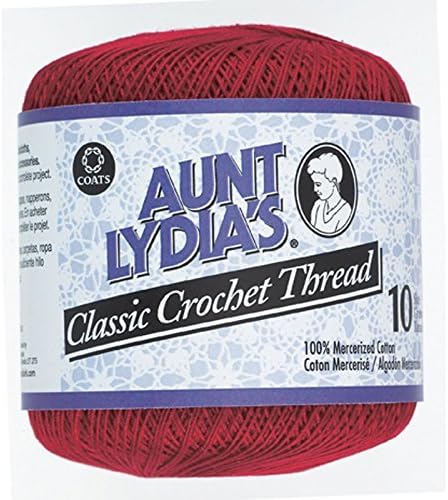 South Maid Crochet Cotton Thread Size 10-Victory Red