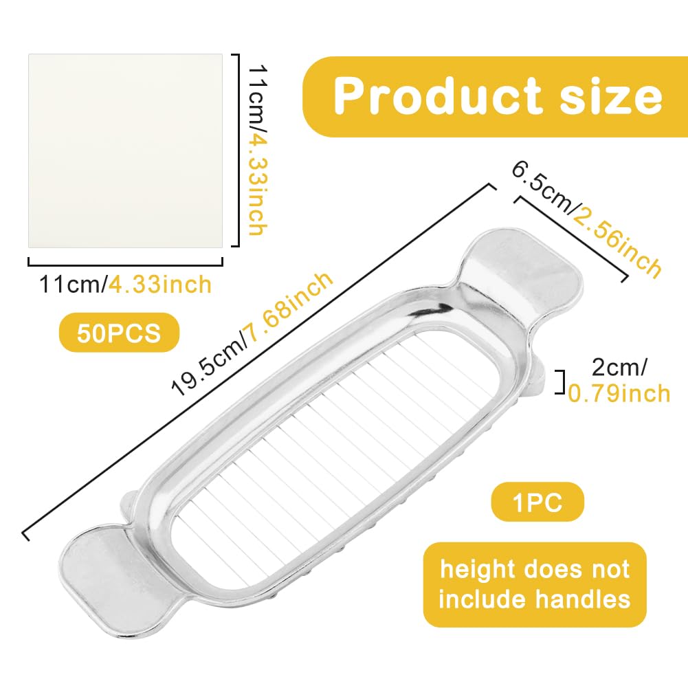 Butter Slicer Cutter, Stainless Steel Cheese Slicer Food Cutter, Multipurpose Butter Cheese Slicer Cutter with Ergonomic Handle for Butter Cheese Baking